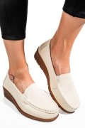 MOCASINI BEJ PIELE NATURALA FSP002386