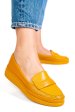 Mocasini galbeni piele naturala apck1001