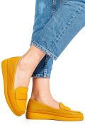 MOCASINI GALBENI PIELE NATURALA APCK1001
