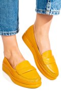 MOCASINI GALBENI PIELE NATURALA APCK1001