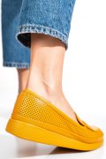 MOCASINI GALBENI PIELE NATURALA APCK1001