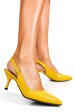 Pantofi galbeni piele naturala 1pc444b