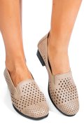 PANTOFI CREM PIELE NATURALA 2PC01MM