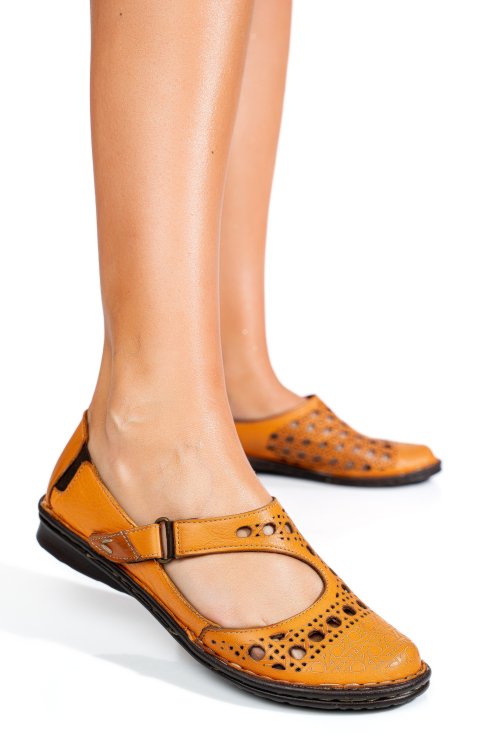 Espadrile maro piele naturala 1pc407-2