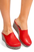 SABOTI ROSII PIELE NATURALA 5PC09