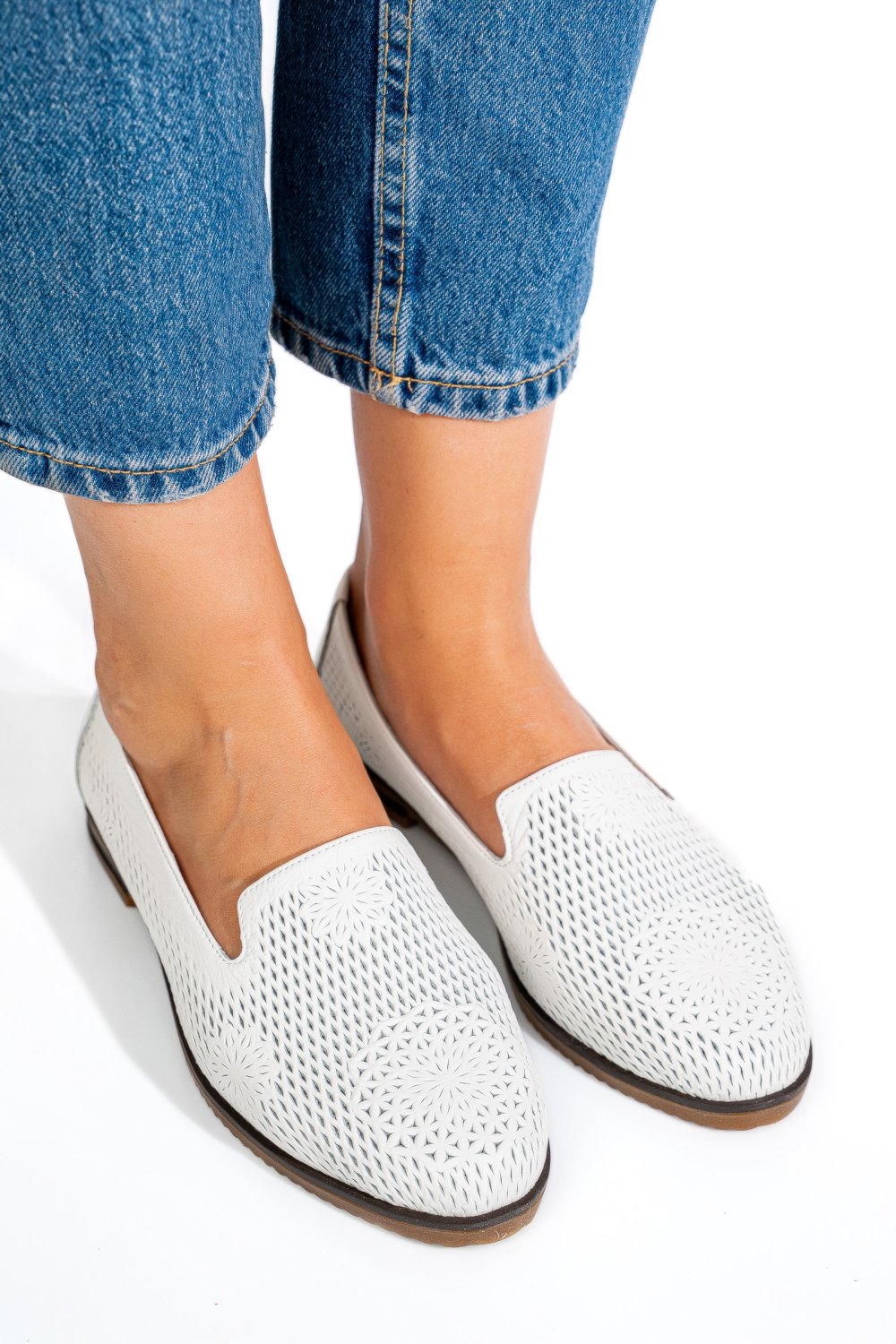 ESPADRILE ALBE PIELE NATURALA 3PC50