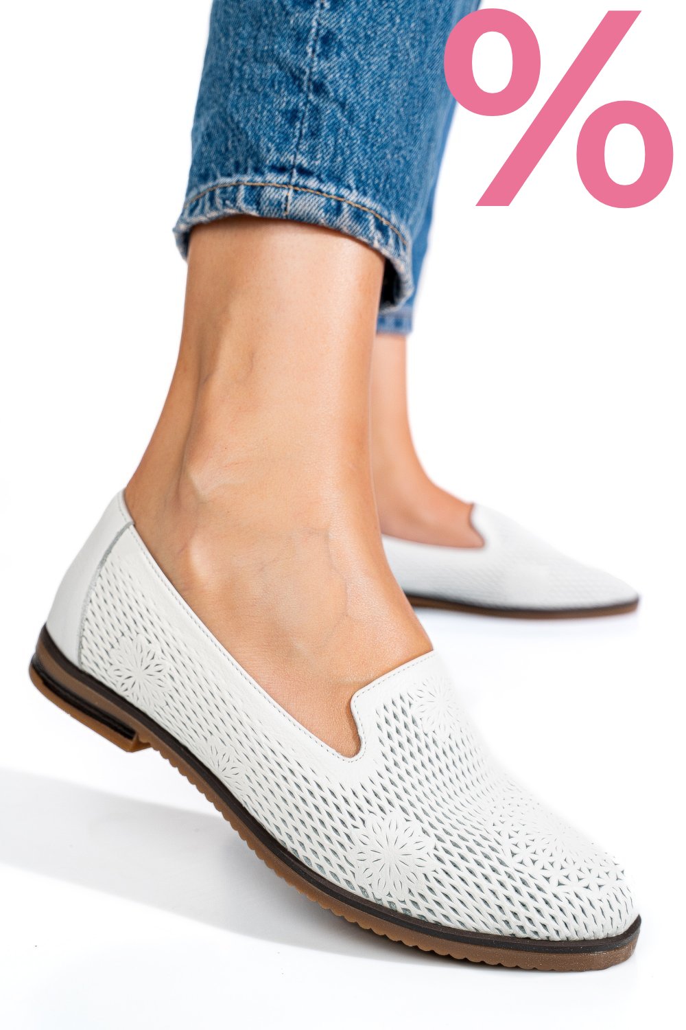 ESPADRILE ALBE PIELE NATURALA 3PC50