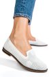 Espadrile albe piele naturala 3pc50