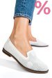 Espadrile albe piele naturala 3pc50