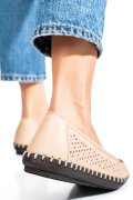 BALERINI BEJ PIELE NATURALA 3PC30MM