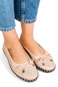 BALERINI BEJ PIELE NATURALA 3PC30MM
