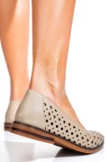 BALERINI TAUPE PIELE NATURALA 3PC26