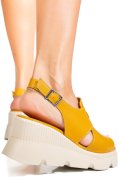 SANDALE GALBENE PIELE NATURALA APCKD3000