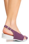 SANDALE MOV PIELE NATURALA 2PC13