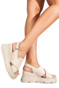 SANDALE BEJ PIELE NATURALA APCKD2000