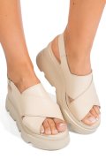 SANDALE BEJ PIELE NATURALA APCKD2000