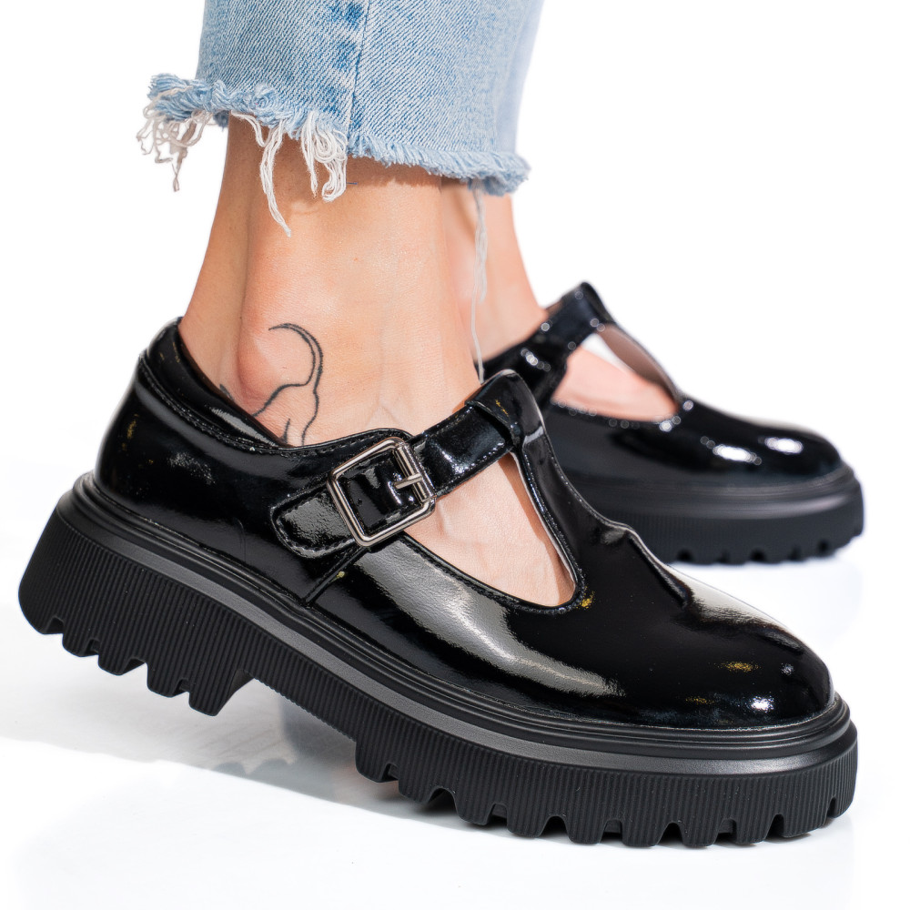 PANTOFI NEGRI PIELE NATURALA LACUITA FSP002297