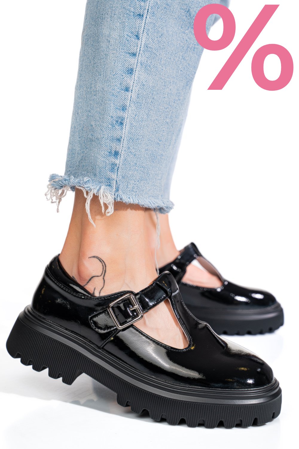 PANTOFI NEGRI PIELE NATURALA LACUITA FSP002297