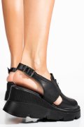 SANDALE NEGRE PIELE NATURALA APCKD3000