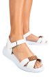 Sandale albe piele naturala 0pc12