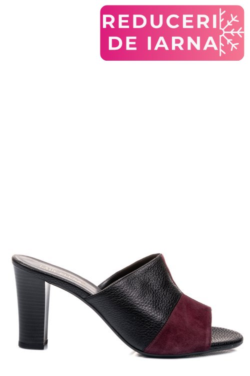 Saboti visiniu negru piele naturala 1pc7136