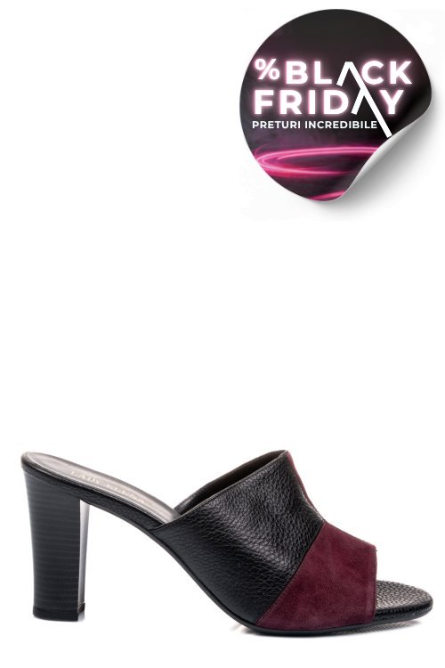 Saboti visiniu negru piele naturala 1pc7136