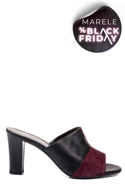 Saboti visiniu negru piele naturala 1pc7136