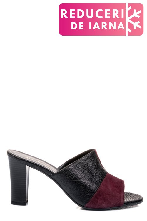 Saboti visiniu negru piele naturala 1pc7136