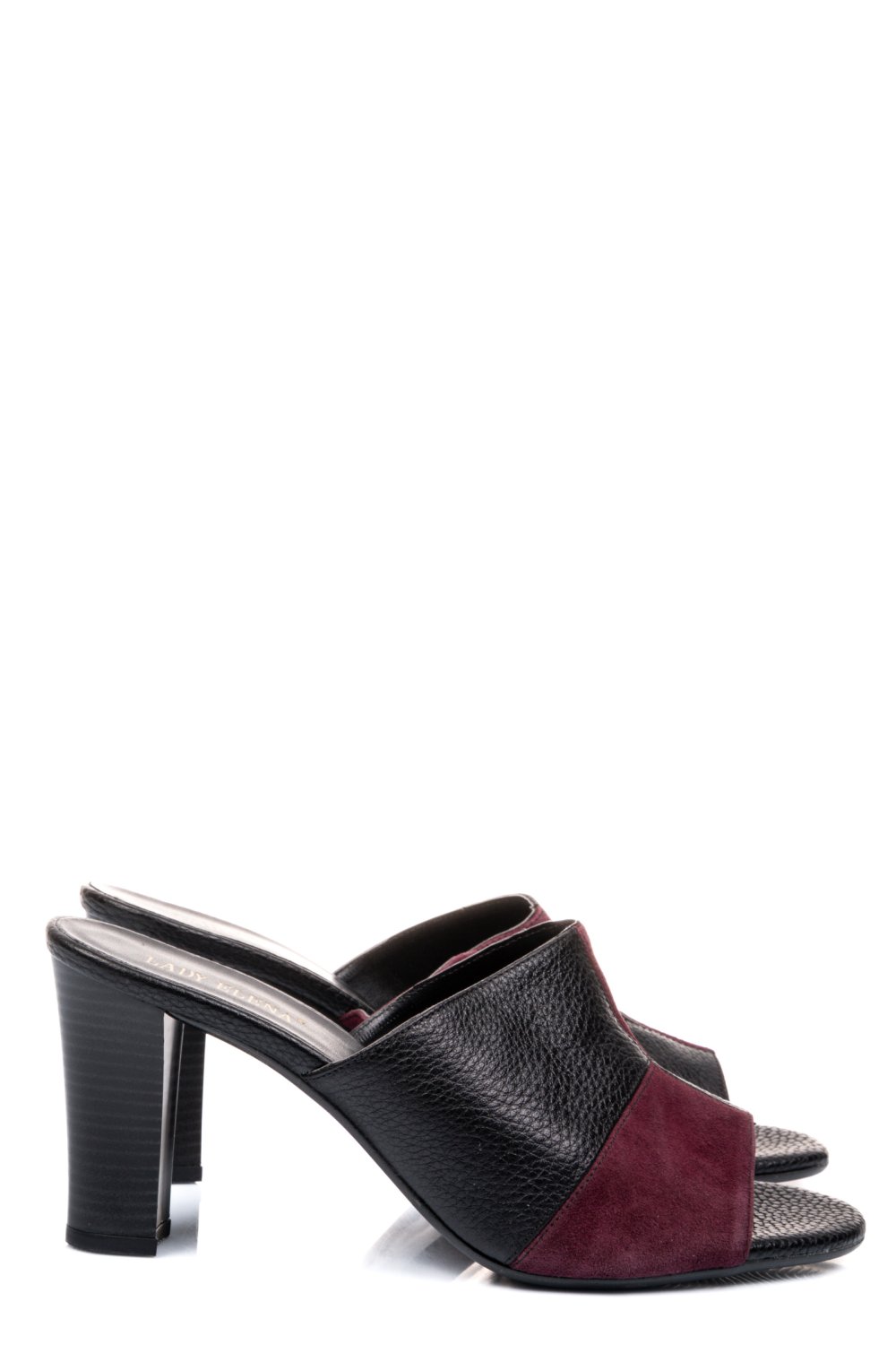 SABOTI VISINIU NEGRU PIELE NATURALA 1PC7136