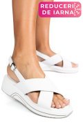 SANDALE WHITE PIELE NATURALA TSP6023
