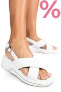 SANDALE WHITE PIELE NATURALA TSP6023