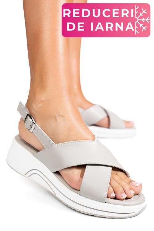 Sandale grey piele naturala tsp6023