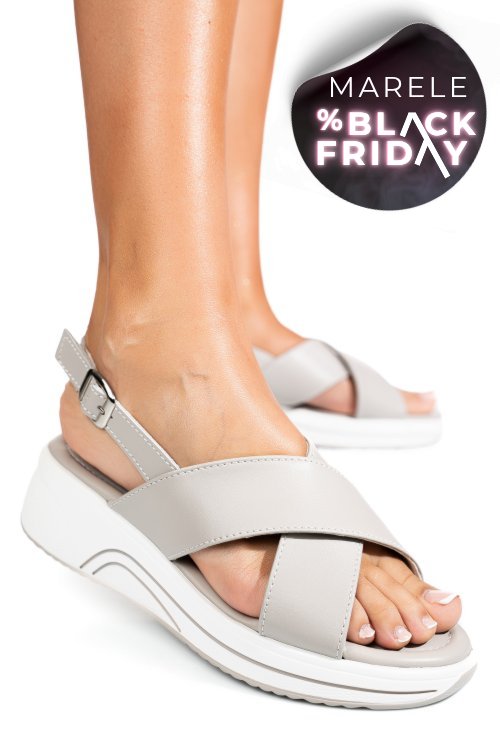 Sandale grey piele naturala tsp6023