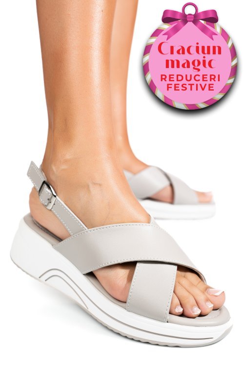 Sandale grey piele naturala tsp6023