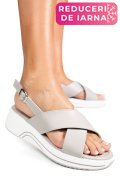 SANDALE GREY PIELE NATURALA TSP6023