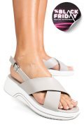 SANDALE GREY PIELE NATURALA TSP6023