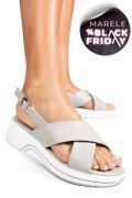 SANDALE GREY PIELE NATURALA TSP6023