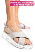 SANDALE GREY PIELE NATURALA TSP6023