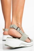 SANDALE OLIVE PIELE NATURALA TSP6023