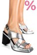 Sandale argintii piele naturala tspn6413