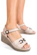 Sandale bej piele naturala 4s7775