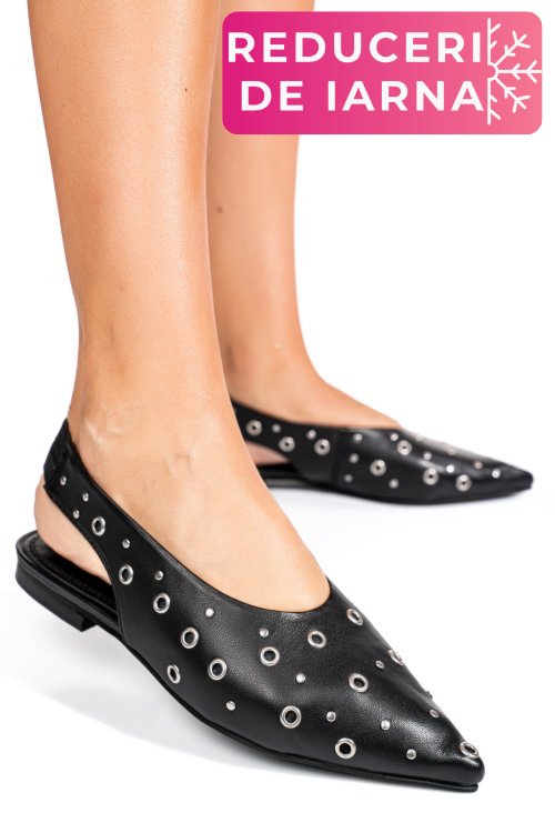 Pantofi negri piele naturala es77m8869