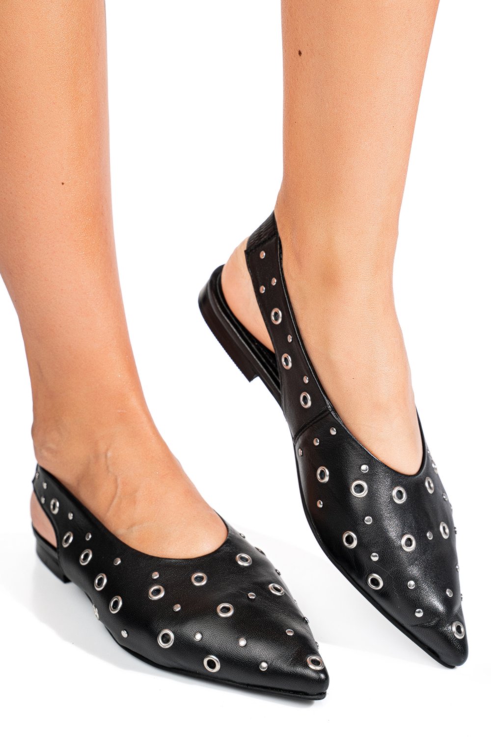 PANTOFI NEGRI PIELE NATURALA ES77M8869