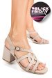Sandale bej piele naturala intoarsa es77m8660