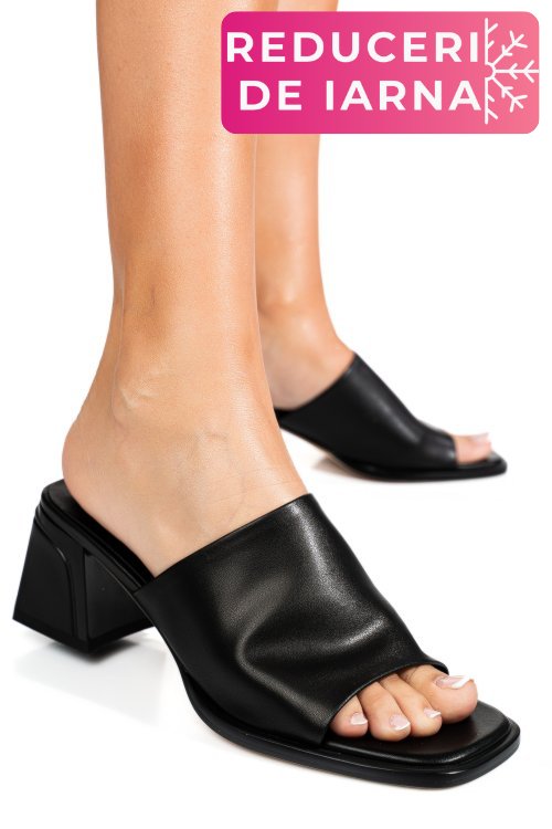 Saboti negri piele naturala tspn6506