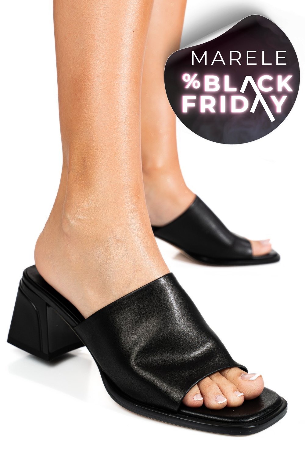 SABOTI NEGRI PIELE NATURALA TSPN6506