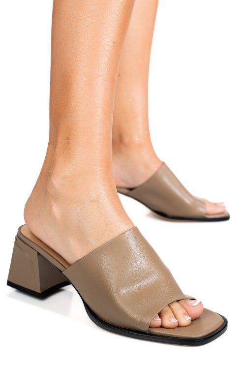 Saboti khaki piele naturala tspn6506