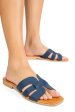 Papuci bleumarin piele naturala 1sp1htj