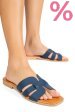 Papuci bleumarin piele naturala 1sp1htj