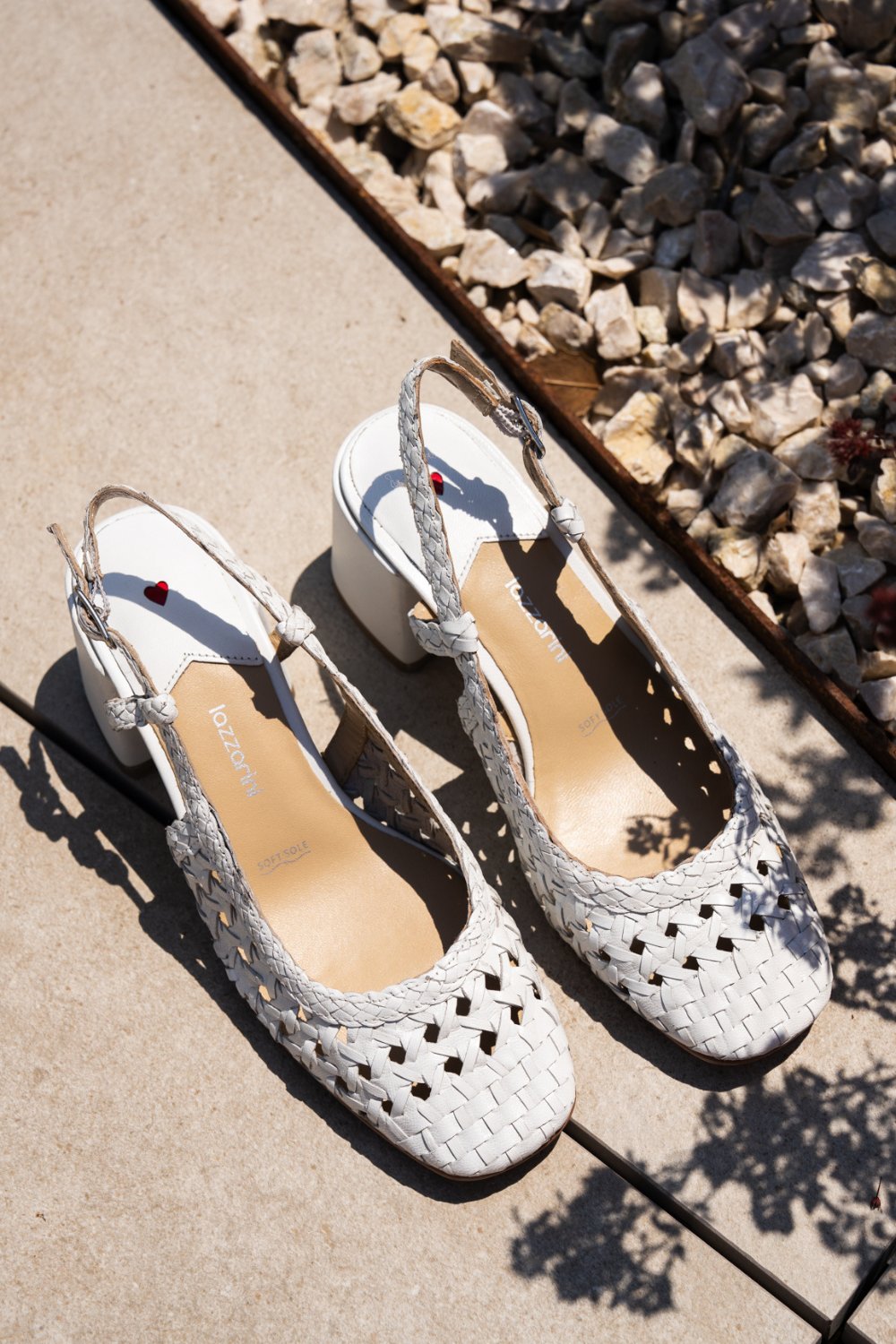 SANDALE ALBE PIELE NATURALA 0PC311